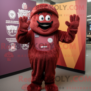 Maroon Spaghetti maskot...