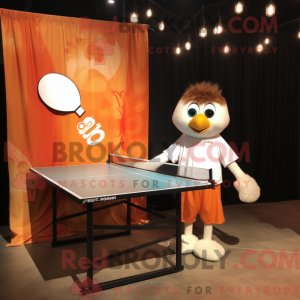 Orange Ping Pong Table...