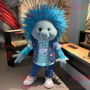 Turkis Porcupine maskot...
