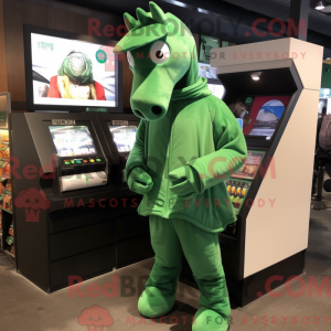 Grønn hest maskot drakt...