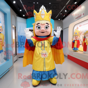 Konge maskot kostume...
