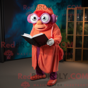 Magenta Clown Fish mascot...