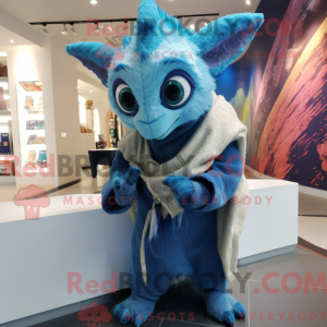 Personaggio mascotte blu...