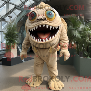 Máscara Piranha-maskotdrakt...
