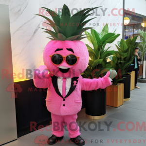 Costume mascotte d aas rose...