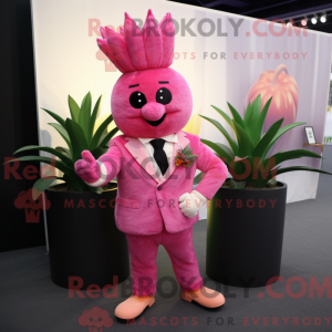 Postava maskota růžového...