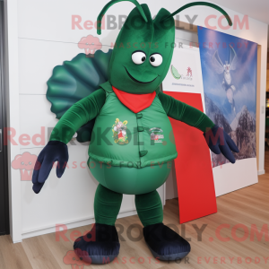 Forest Green Lobster mascot...