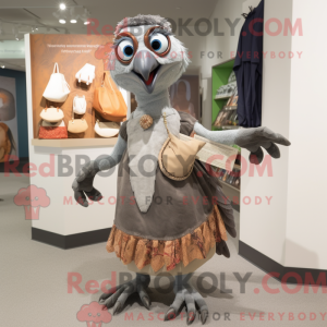 Personaggio mascotte grigio...