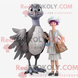 Grå Archeopteryx maskot...