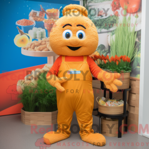 Fantasia de mascote Pad Thai com macacão e luvas sem dedos - Pad Thai mascotes - REBROKO_330397 - RedBrokoly.com