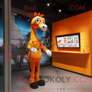 Orange Giraffe mascot...