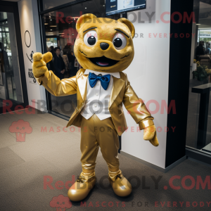 Maskottchenkostüm Gold...