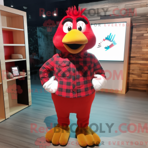 Red Dove maskot kostume...