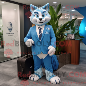 Sky Blue Lynx maskot...