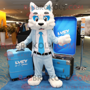 Disfraz de mascota Sky Blue...