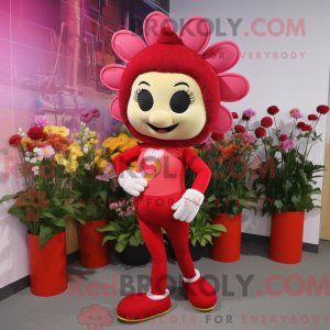 Red Bouquet Of Flowers...