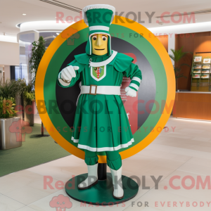 Groen mascottekostuum van...