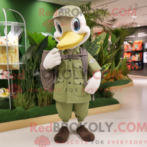 Olive Swan mascotte kostuum...