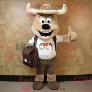 Tan Steak mascotte kostuum...