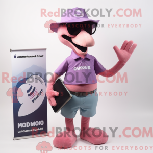 Lavender Flamingo mascot...
