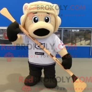 Cream Ice Hockey Stick...