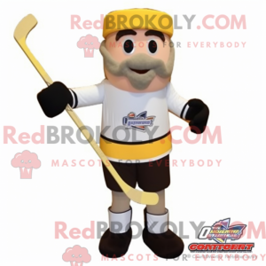 Cream Ice Hockey Stick...