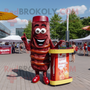 Rödbrun Currywurst-...