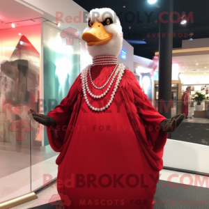 Røde gæs maskot kostume...