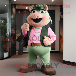Forest Green Pink maskot...