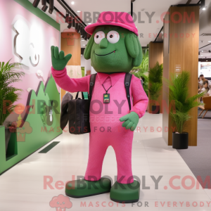 Forest Green Pink maskot...