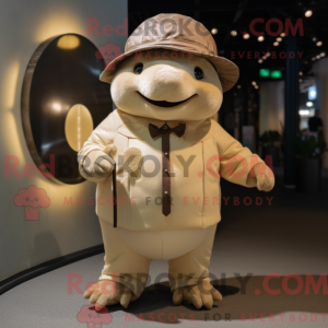 Cream Glyptodon mascot...