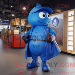 Blue Pepper maskot kostume...