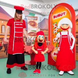 Rode Currywurst mascotte...