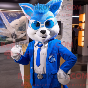 Blue Fox maskot kostume...