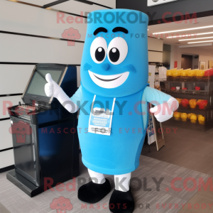 Postava maskota Sky Blue...