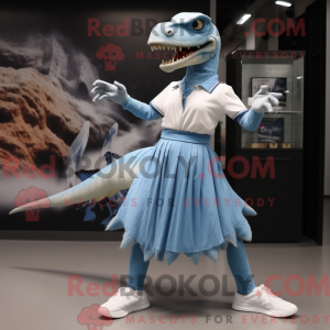 Sky Blue Deinonychus mascot...