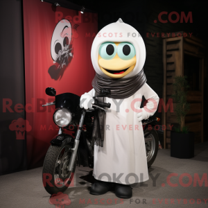 Witte Onion-mascottekostuum...