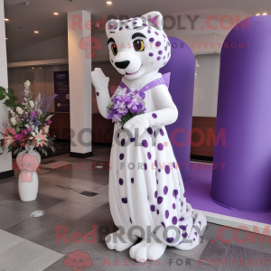 Lavendel leopard maskot...
