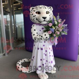 Lavendel-Leopard-Maskottche...
