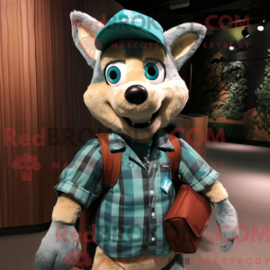 Teal Dingo Maskottchen...