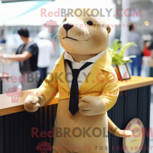 Gold Sea Lion mascot...