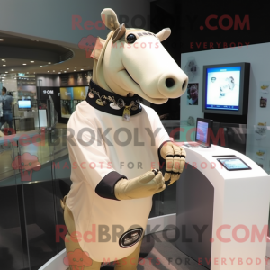Mascotte de Tapir beige...