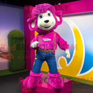 Magenta Ram máscara de uso...