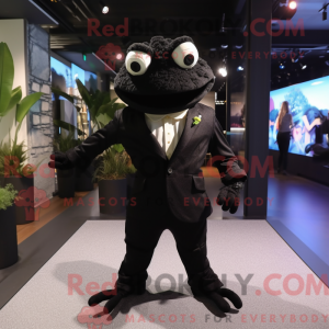 Black Frog-mascottekostuum...