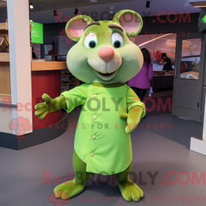 Postava maskota Lime Green...