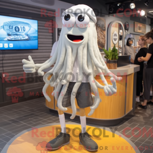 Grey Fried Calamari maskot...