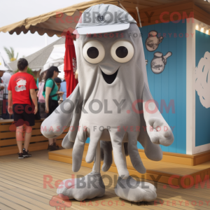 Postava maskota Grey Fried...