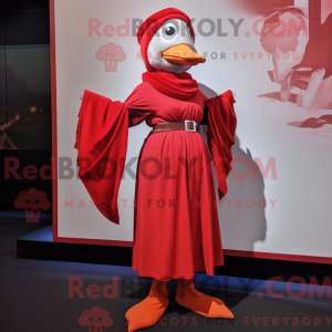 Røde gæs maskot kostume...