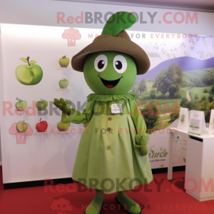 Olive Apple-maskot drakt...