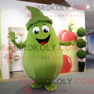 Olive Apple-maskot drakt...